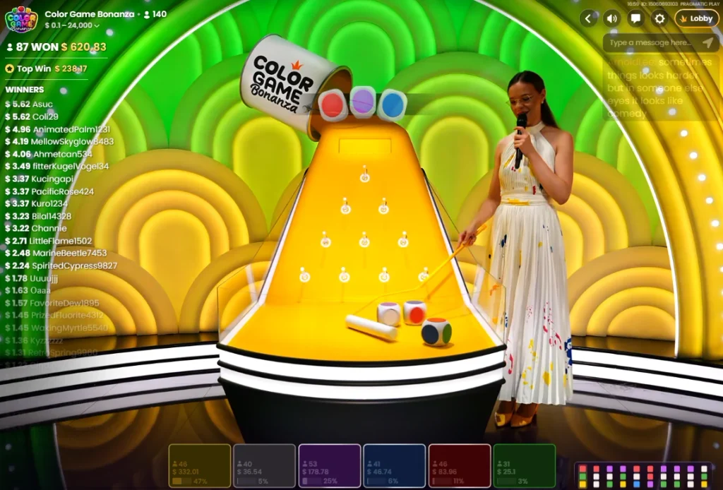 Roobet Color Game Bonanza