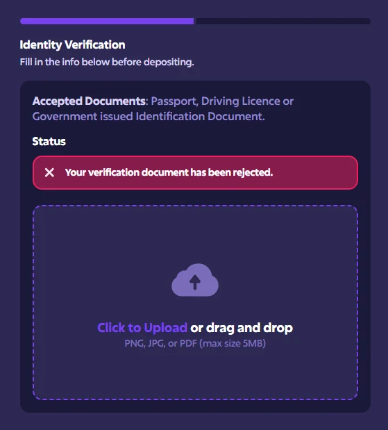 Roobet Verification KYC